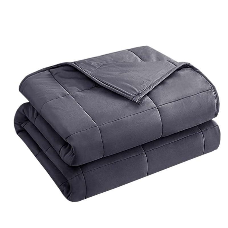 Weighted Blanket For Adults (20 Lbs, 60” X 80”, Grey) Cooling Heavy Blanket Fo