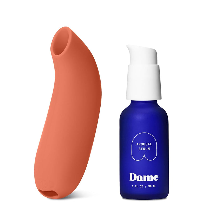 Aer Massager & Aloe Lube For Women Bundle - Aer Papaya With Ph Balanced & Soothing Lube