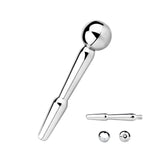 Stainless Steel Penis Plug Hollow Urethra Sound Male Urethral Dilator Masturbation Prostate Massager Men Sex Toys (S)