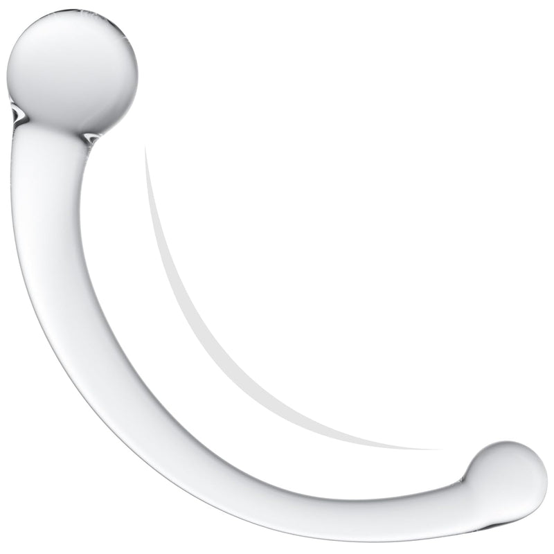 Prostate Massager Glass Pure Wand Anal Toys - Double Ended Glass Dildo - Anal G Spot Sex Toys For Men Women - Anal Masturbation Wand