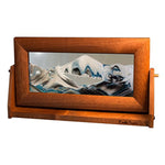 Medium Alder Wood Clear Liquid Moving Sand Art Picture by Sandscape Art