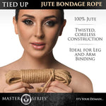 Tied Up Jute 25Ft Bondage Rope For Men, Women, & Couples. Ideal For Leg & Arm Binding Bondage Rope Made With 100% Jute, 1 Piece 25Ft, Brown.