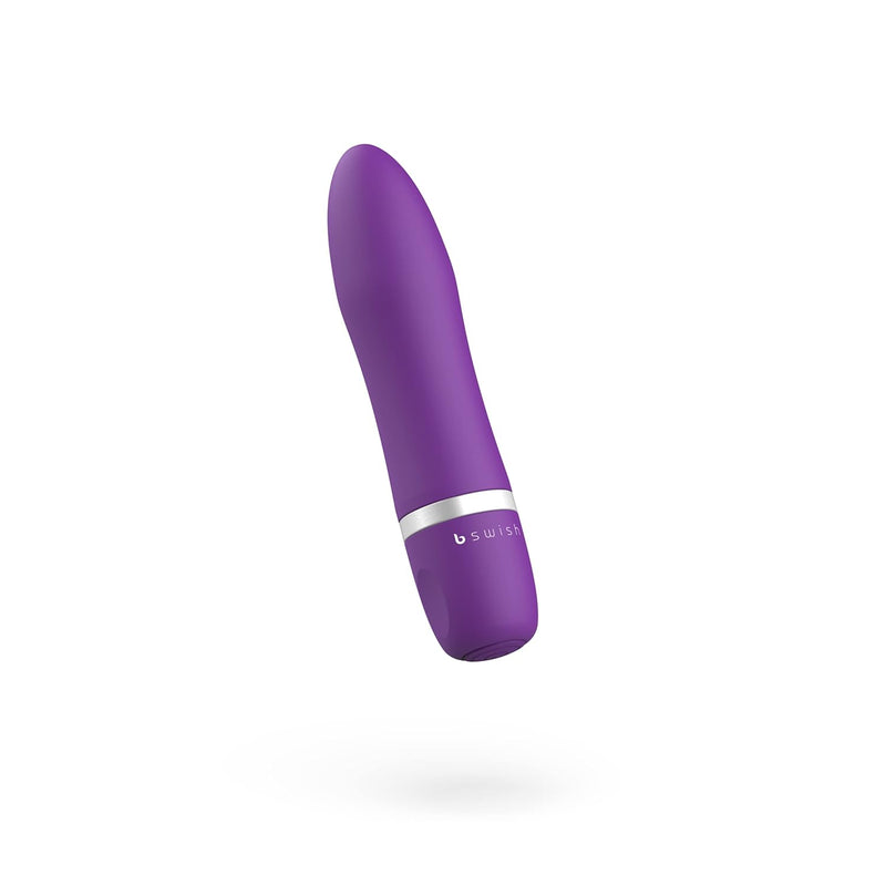 Bcute Classic Mini Tip Bullet Vibrator, Battery Operated, Intimate Portable Personal Massager With 5 Vibration Patterns, Travel-Size Clitoral Stimulator, Royal Purple