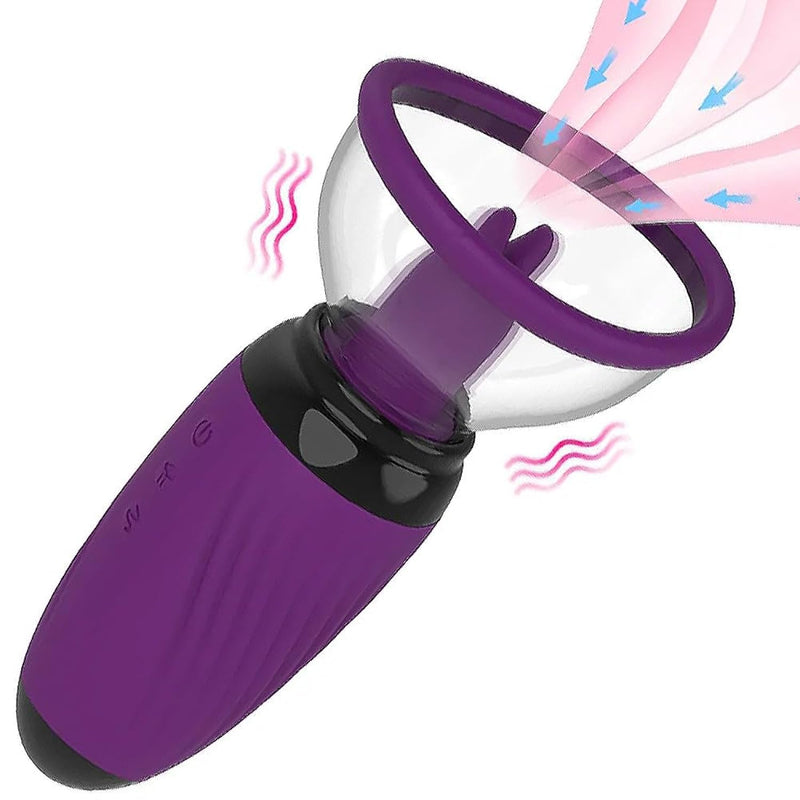 Taylor Clit Clitoral Sucking Vibrator Stimulator Sex Toy 7 Licking Modes Nipples Clitoria Sucking Vibrator Quick Orgasm, Tongue Vibrators Adult Toy Women Couples Powerful Nipple Suck & Lick Purple
