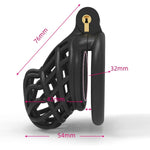 Male Cock Cage Chastity Device -Chastity Cock Cage Device With 4 Active Sizes Rings Adult Sex Toy For Men Penis Exercise (Flat Ring)
