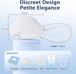 Sucking Slim Vibrator Egg with App Control, Woolly Puff Long Distance Vibrating Egg with 10 Vibration Modes, Silicone Rechargeable Panty Vibradores Adult Sex Toy for Women Couples