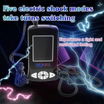 2 Spring Buckle Penis Ring Sex Toys Male Masturbation Electric Shock Penis Ring Electric Shock Set Including Button Host