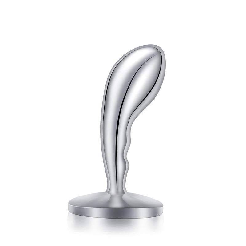 Stainless Steel Anal Plug Butt Plug Anus Stretcher With Oval Base Prostate Massager G-Spot Stimulation Adult Sex Toys For Men Women (S)