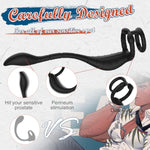 Prostate Massager Cock Ring Sex Toys For Men, Prostate Vibrator Male Prostate Toy With Dual Penis Ring, Vibrating Butt Plug Remote Control Cockring With Anal Plug Vibrator Bullet For Adult Couples