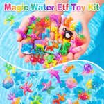Magic Water Elf Kit for Kids with 36 Gel Colors, 24 Molds & 10 Powder Packs