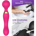 High Frequency Dual Head Vibrator ?Vibrator Wand? Sex Toys?Wand Massager,Dildo Vibrator,Adult Toys for Women,Adult Toys?Female Vibrator?Sex Toys Women,Thrusting Dildo?8-Speed 20 Frequency Vibration