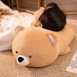 16 Inch Plush Beige Bear Stuffed Animal Hugging Pillow Cuddly Bear Plushies Anime Gifts For Kids And Lovers