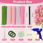 Beginner Pipe Cleaner Flower Kit with Step-by-Step Video Tutorial