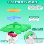 Kids' Pottery Wheel and Painting Kit - Complete Art Craft Toy Set