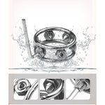 Stainless Steel Cock Ring with 6 Spikes for Enhanced Erection Delay and Stronger Sensation
