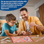Snakes & Ladders - Magnetic & Customizable Board Game With A Twist, Classic Strategy Game For Family Game Night, Travel Toy & Gift For Boys, Girls, Teens & Adults, 2-5 Players