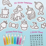 DIY Unicorn Sticker Kit with 25+ Low-Mess Stickers