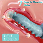 Thrusting Dildo Vibrator Sex Toys - 9.06" Snail Adult Toys Vibrators With 3 Thrusting & 9 Vibrating Modes For G Spot Anal Stimulation, Silicone Fantasy Dildos Suction Cup Adult Sex Toys & Games