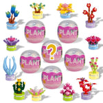6 Pack Random Succulent Plants Building Block Toys In Plastic Eggs Blind Packaging For Kids Boys Girls Teens Christmas Stocking Stuffers Gifts Party Favors