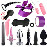Bdsm Restraints Sex Toys 28 Pcs Bondage Restraints Kits Fetish Bed Restraints Set For Beginners Sm Adult Games Cuffs Gag Blindfold Spanking Paddle Purple