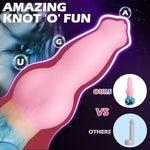 9.65" Monster Dildo Dragon Fantasy Dildo Dog Knot Dildo, Big Animal Dildo Giant Wolf Dildo With Strong Suction Cup, Massive Dildo Silicone Anal Dildo For G&P Spot Stimulation, Adult Toys For Women Men