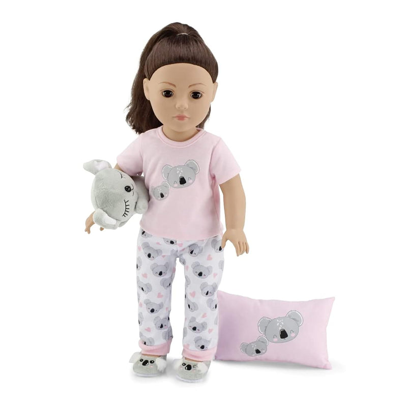 18 Inch Doll Clothes & Accessories Cozy Pj Pajamas Sleepover Outfit Set Koa