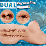 Sex Doll with 3D Textured Vagina & Anal and Boobs, 10.7LB, Flesh