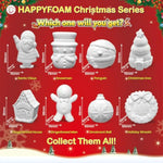 Christmas Squishy Coloring Kit with 6 Markers, DIY Mystery Box Toy for Kids