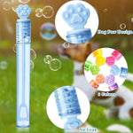 Paw Print Bubbles Party Favors, 48Pcs Mini Bubble Wands For Kids Small Bubbles Bulk Valentines Day Easter Goodie Bag Stuffer Class Prize Birthday Gift Summer Outdoor Toy Dog Party Favors Supplies