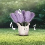 Potted Lavender Stuffed Animals For Kids, Soft Cute Plush Toys For Baby Girl And Boy, Fluffy Potted Lavender