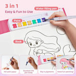 Magical Pony Water Coloring Book for Toddlers, 20 Pages, Mess-Free Art