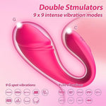 Remote Control G-Spot Vibrator For Women - Adult Sex Toys Vaginal Anal Dildo Massager With Global App Control & 18 Intense Vibrating Modes, Wearable Panty Clitoris Stimulator With Realistic Glans
