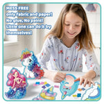 8 Pack Poke-In Art Craft Kits for Girls, Unicorn & Mermaid Mess-Free Activity Set