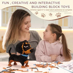 Dachshund Dog 3D Micro Puzzle Building Block Sets,2100 Pcs Animals Toys Compatible With Mini Lego Sets For Boys 8-14,Stem Birthday Gift For Adults Girls Boys Age 8-12+(Challenging)