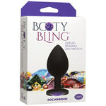 Spade Shaped Silicone Anal Plug with Jeweled Base by Doc Johnson - Large Size