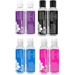 H2O, Sassy, Silk, And Silver Pleasure Pack - Water-Based Lube & Silicone Lubricant Set, Gift Ideas For Women/Men/Couples, Travel-Size Personal Lubricant, 2 Fl Oz Ea (4 Piece Set)