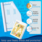 Clear Adhesive Contact Paper, 17.5 Inch x 5 FT for Book Covers & Crafts