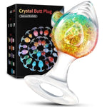 Big Anal Plug Liquid Silicone Butt Plug With Luxury Crystal Ball, Large Size, Prostate & G-Spot Stimulation, Perfect For Men, Women, Couples, And Advanced Users