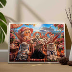 1000 Piece Cat Cruise Jigsaw Puzzle for Adults, Yacht Art Puzzle, 19.7 x 27.6 Inch