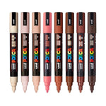 Portrait Medium Reversible Tip Paint Markers, 8 Count Set, PC-5M
