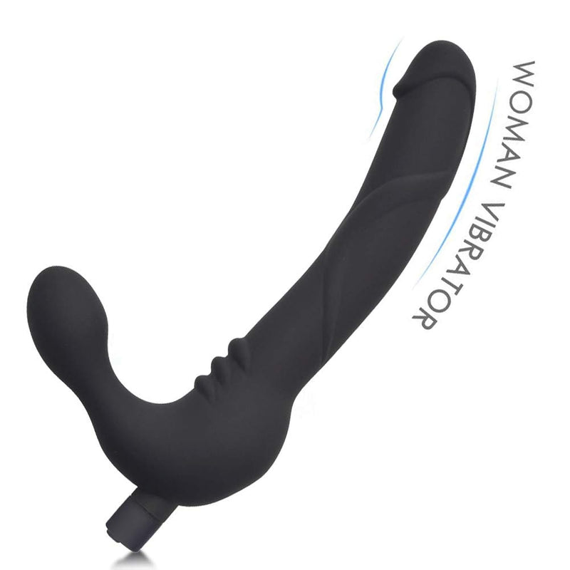Vibrating Strapless Strap On Dildo Vibrator Silicone Usb Rechargeable Female Clitoris Stimulate G-Spot Massager Adult Sex Toys For Lesbian And Women