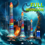 Long Tentacle Dildo-Large Butt Plug-Suction Cup-Monster Tentacle Anal Sex Toys-Fantasy Silicone Anal Dildo for Women Men Couples-Prostate Dildo&Gay Sex Toys-FB001 (M)