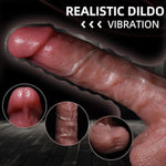 Thrusting Dildo Vibrator Sex Toys - Female Sex Toy Realistic Penis G Spot Anal Silicone Strapless Strap-On Dildos Stimulator With 7 Modes & Suction Cup, Adult Sex Toys & Games For Women, 9.1"(White)