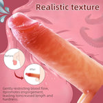 Penis Sleeve Cock Sleeve Extender - Realistic Soft Silicone Penis Enlarger Penis Ring,Mens Sex Toys Penis Cuff Thickened Testicle Ring Male Adult Toys, Penis Extender And Penis Enlarger For Men