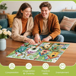 500 Piece Colorful Birdhouses and Vibrant Birds Jigsaw Puzzle for Family Game Night