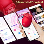 Rose Sex Toy Adult Toys - App Control Vibrator Sex Toys Adult Toy With 9 Sucking & 9 Vibrating Modes For Women Sex Toys, Rose Sucker G Spot Vibrators Sex Games Stimulator For Woman Couples