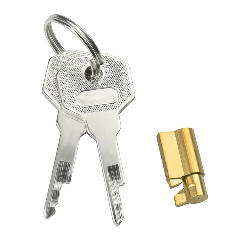 Male Chastity Device Metal Lock Cylinder With 2 Key Resistance And Rust-Proof For Cock Penis Cage Use