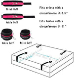 BDSM Restraint Kit with Eye Mask, Hand & Ankle Cuffs, Straps & Rope for Couples