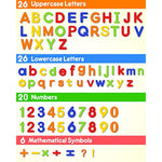 Eva Magnetic Letters Numbers 78 Pcs Alphabet Abc 123 Fridge Magnets Colorful Educational Toy Set, Preschool Learning Spelling Counting Uppercase Lowercase Math For 3 4 5 Years Kid