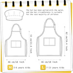Kids Aprons for Girls Toddler Aprons with Pocket for Painting Cooking Baking Art Gardening Craft
